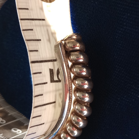 Sterling Silver Twisted Coil Cuff Bracelet Stamped Sterling - Picture 9 of 16